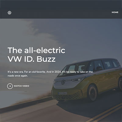 Volkswagen ID.BUZZ Landing Page